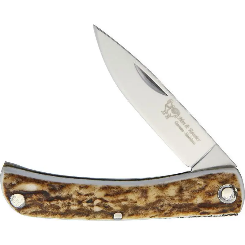 Hen & Rooster Dirt Buster Skinner With Stag Handle – Hr-5038 1