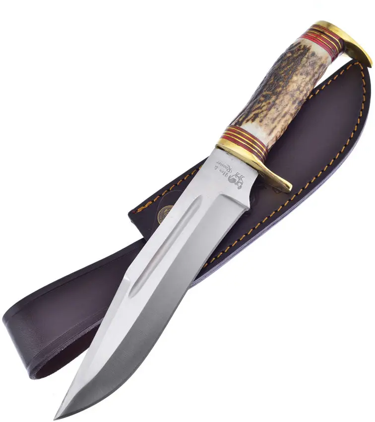 Hen & Rooster Fixed-Blade Deer Stag Hunting Knife – Hr-185 1