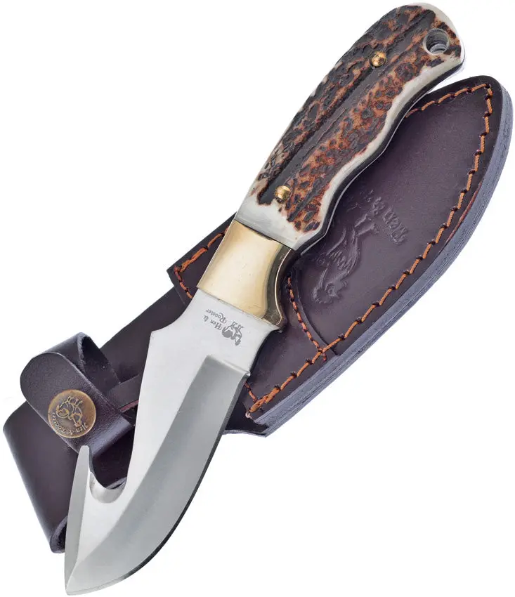 Hen & Rooster Hr-0070 Deer Stag Fixed Blade Knife 1