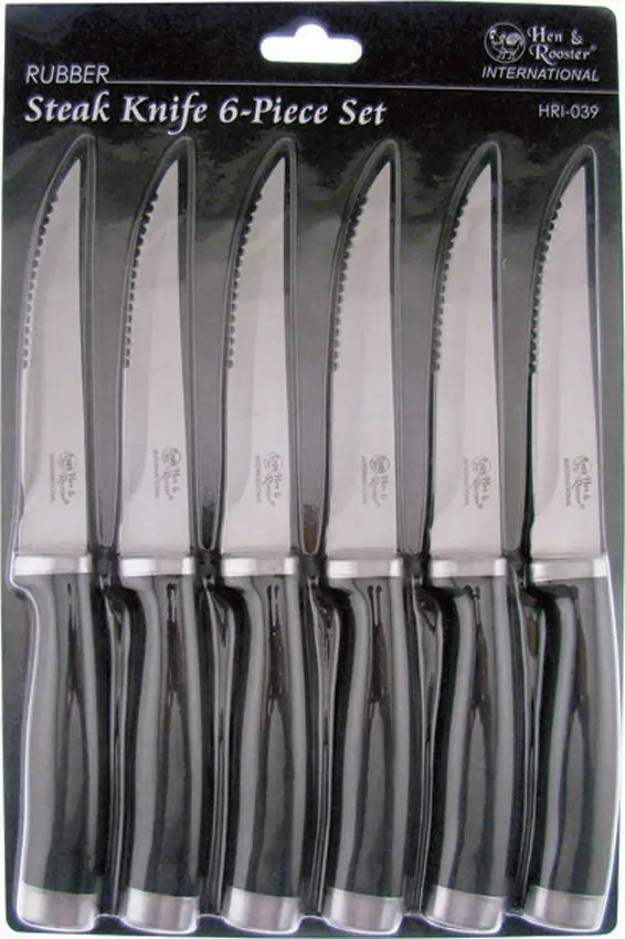 Hen & Rooster International Steak Knife Set – 6 Pieces 1
