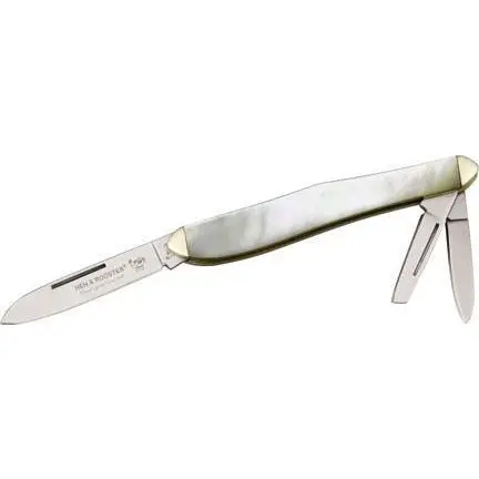 Hen & Rooster Mother-Of-Pearl Swell Center Whittler Knife (Model 233Mop) 1