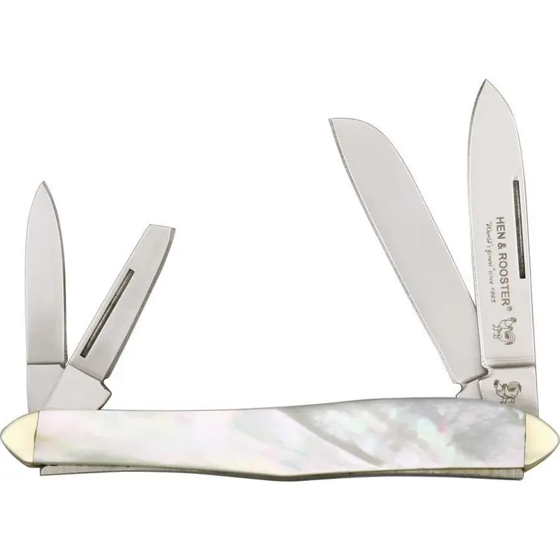 Hen & Rooster Mother-Of-Pearl Swell Center Whittler (Model 234Mop) 1