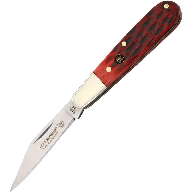 Hen & Rooster Red Pick Bone Folding Knife (Model 251-Rpb) 1