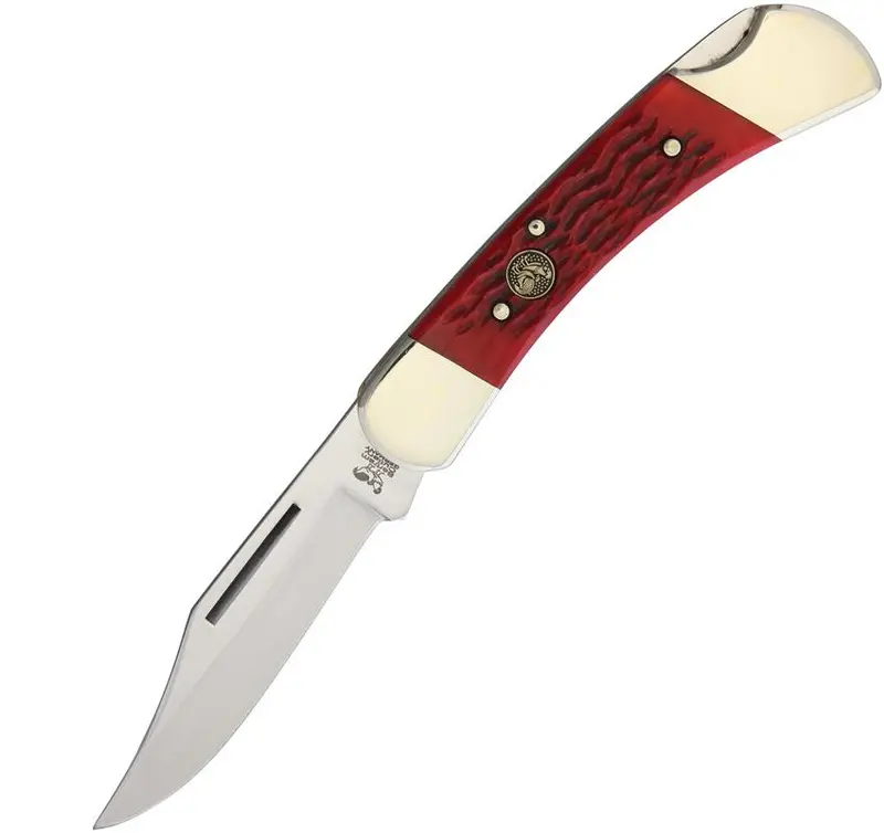 Hen & Rooster Red Pick Bone Lockback Pocket Knife (Model 361-Rpb) 1