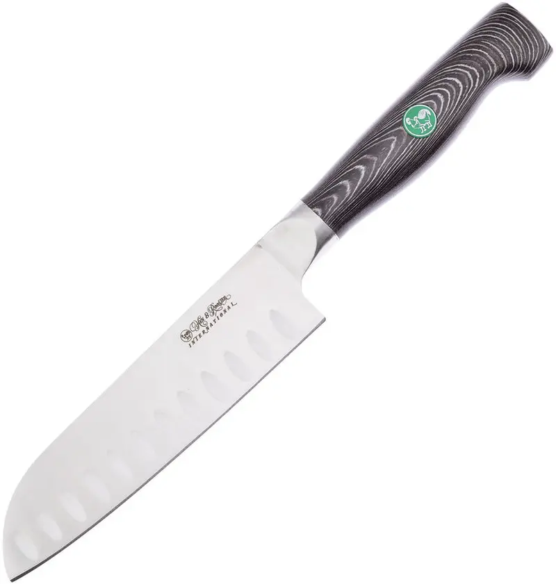 Hen & Rooster Santoku Knife Featuring G10 Black Grip 1