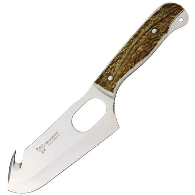 Hen & Rooster Stag Guthook Knife With Sheath – Hr-5004 1