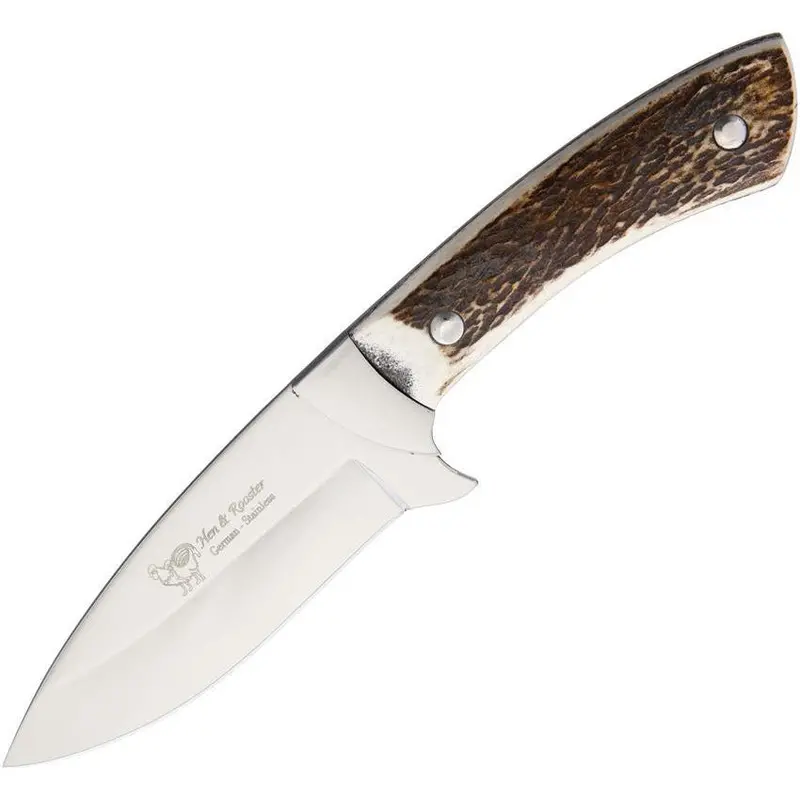 Hen & Rooster Stag-Handled Bowie Knife With Sheath – Hr-3132 1
