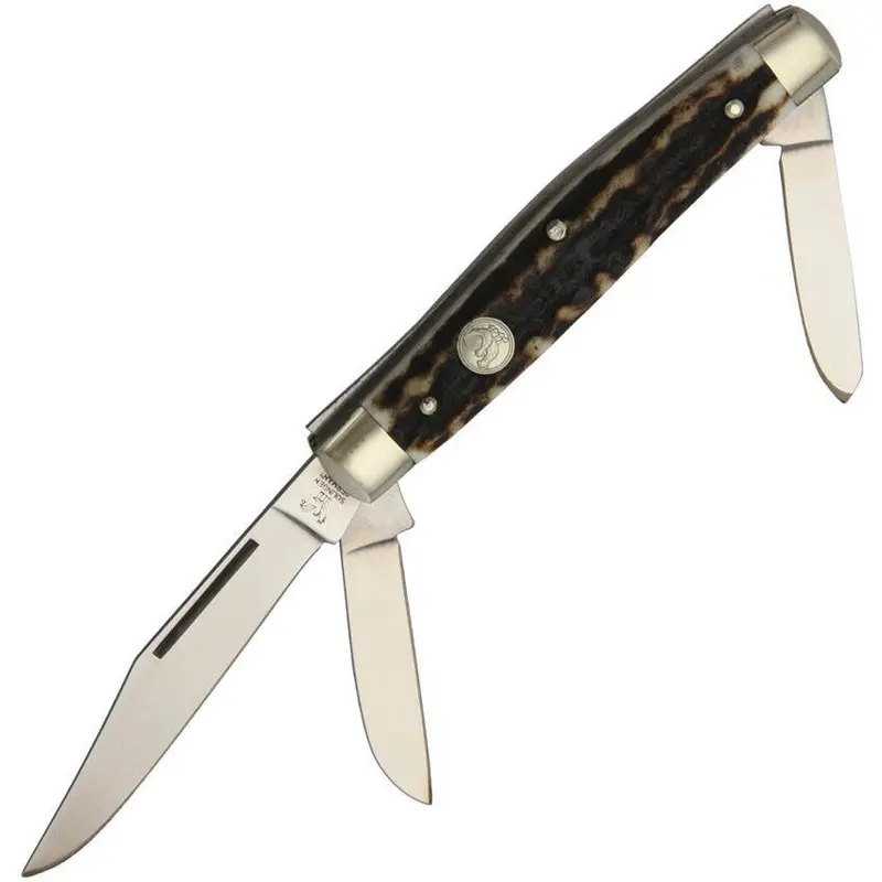 Hen & Rooster Stag Stockman Pocket Knife (Model 273-Ds) 1