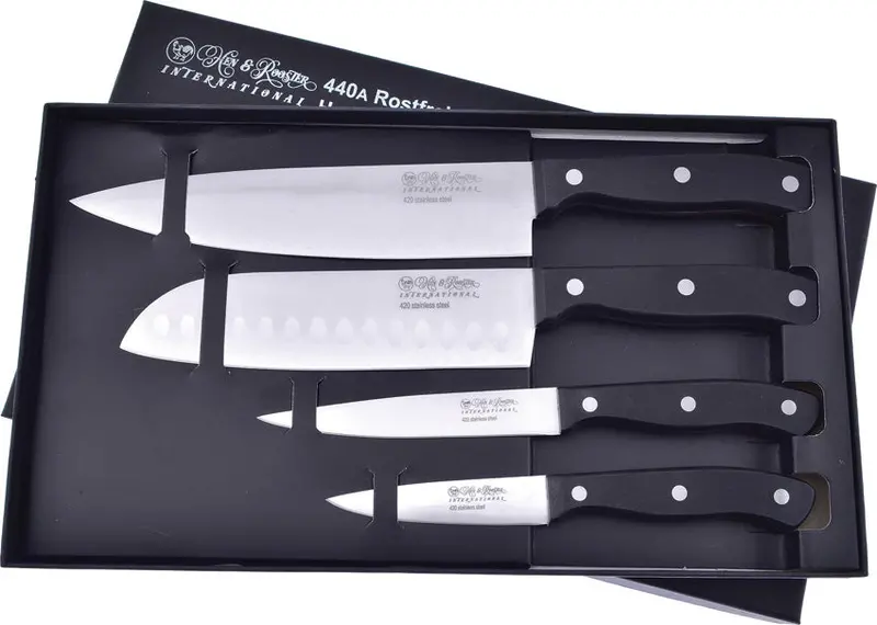 Hen & Rooster Stainless Steel Kitchen Knife Set – 5-Piece (Hri-003/S) 1