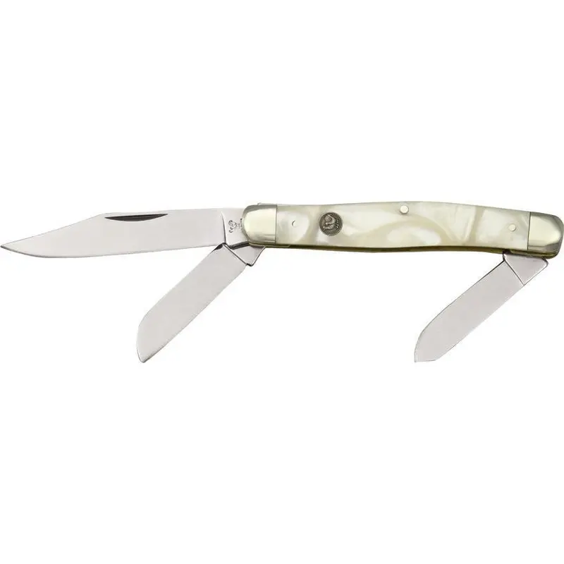 Hen & Rooster Stockman With Cracked Ice Pattern Handle (413-Ci) 1