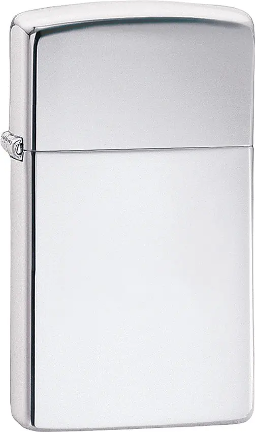 High-Polish Chrome Slim Zippo Lighter – Model 1606 1