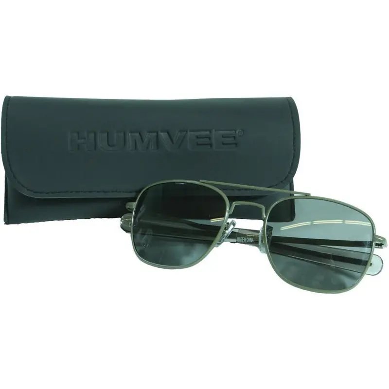 Humvee Pilot Polarized Sunglasses – Matte Black Frame 1