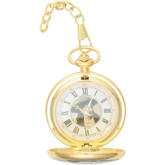 Infinity Wild Bill Hickok Pocket Watch – Engraved Brass Mechanical Watch P-236 1
