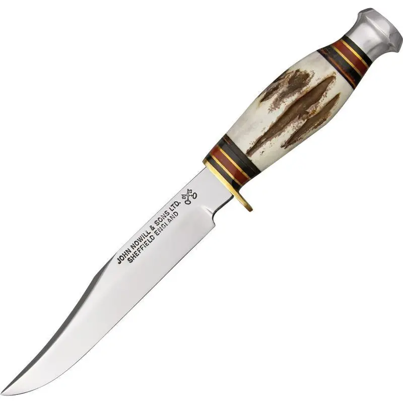 J. Adams Sheffield Bowie Knife – 6-Inch Full-Tang Blade, Traditional Pattern 1