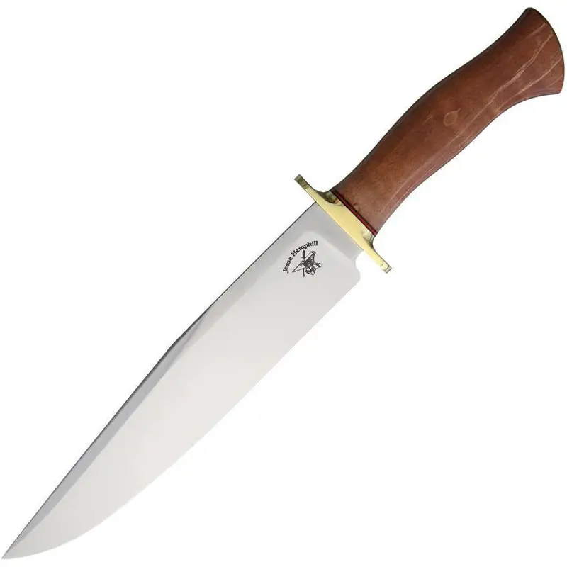 Jesse Hemphill Bowie Curly Maple – Forged 80Crv2 Blade 1