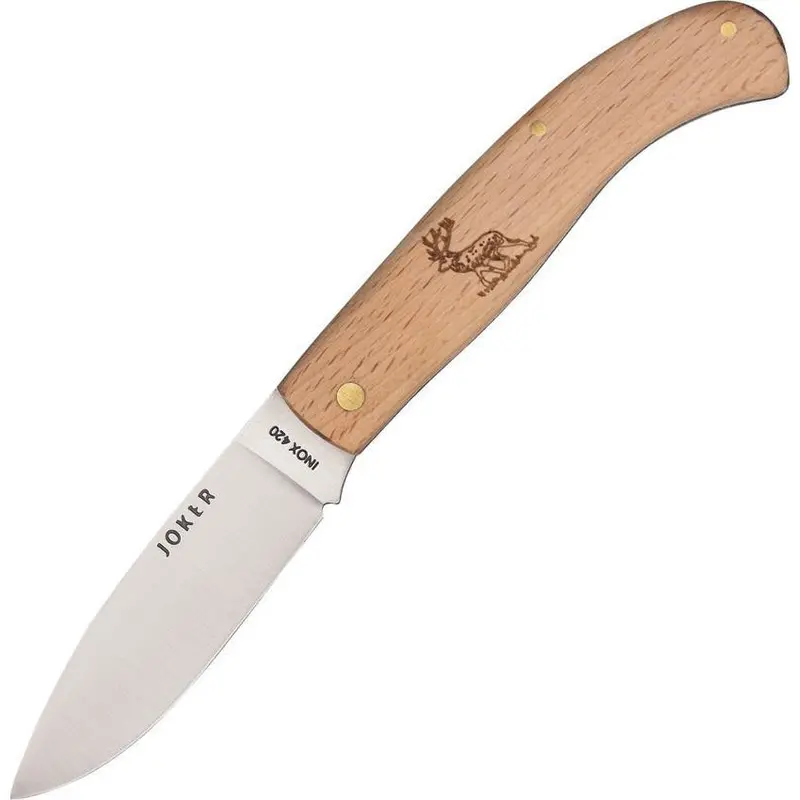 Joker Beechwood Handle Folding Knife – Nh78-2Usa Handcrafted Finish 1