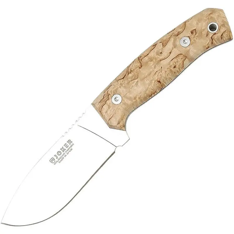Joker Cl59Usa Fixed Blade Knife With Curly Birch Handle 1