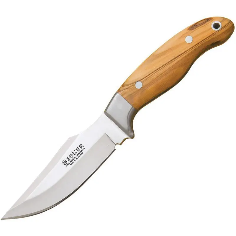 Joker Co40Usa Hunting Knife With Olive Wood Handle 1