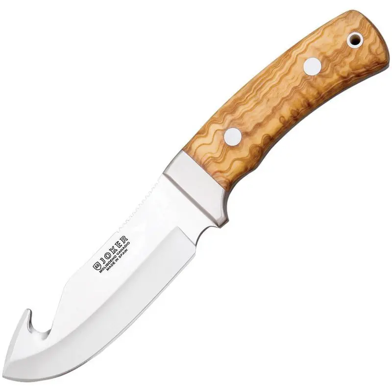 Joker Co55Usa Skinner Knife With Olive Wood Handle 1