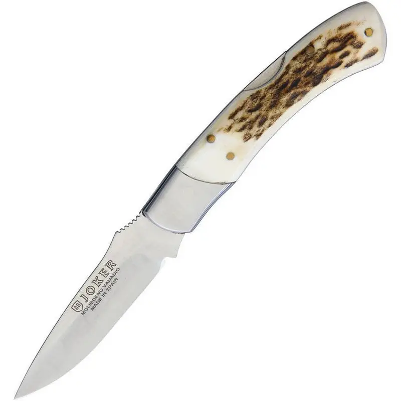 Joker Lockback Knife With Stag Bone Handle – Model Nc45Usa 1
