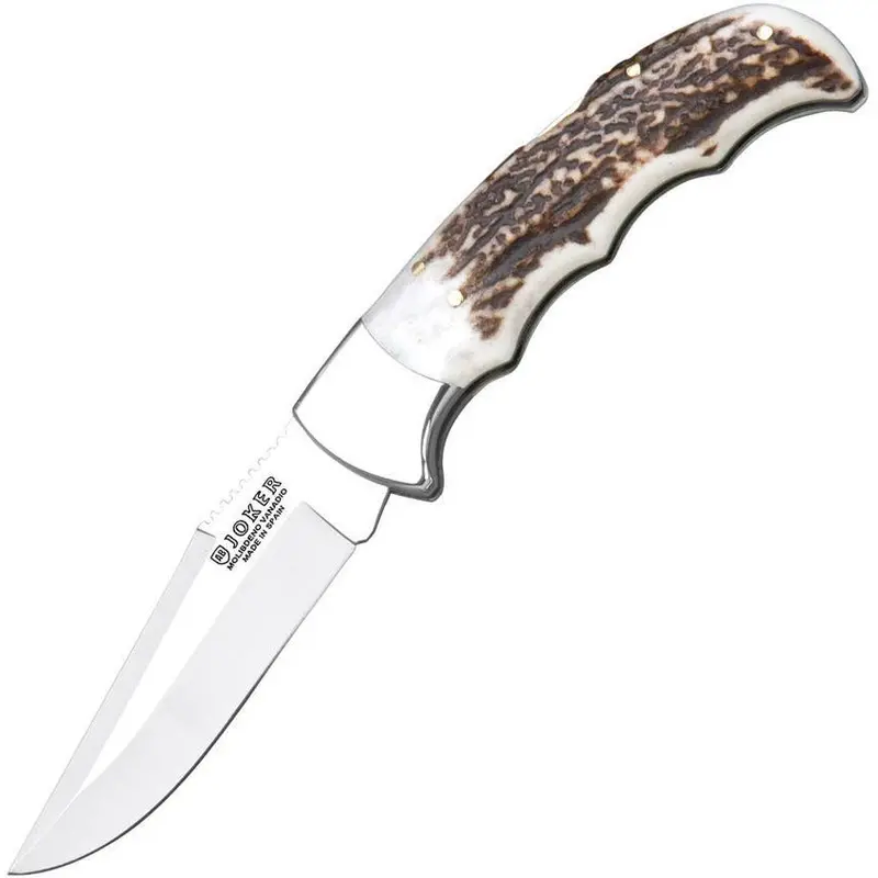 Joker Lockback Knife With Stag Handle – Model Nc17Usa 1