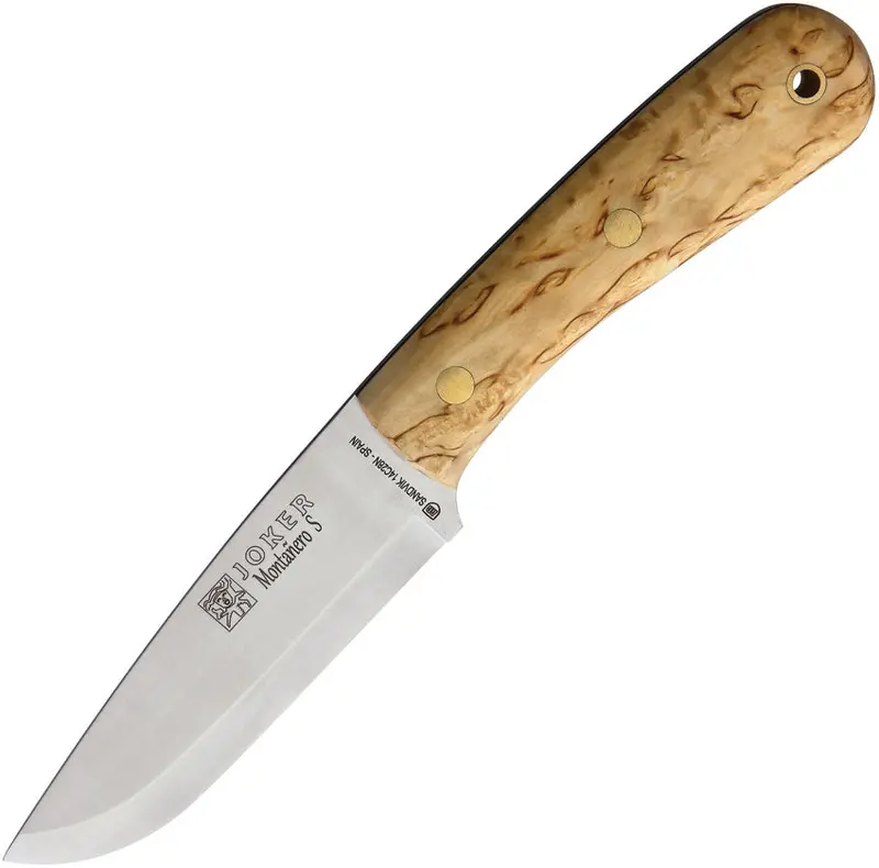 Joker Montanero Fixed Blade – Curly Maple Handle, Cv Steel, Model Cl135 1