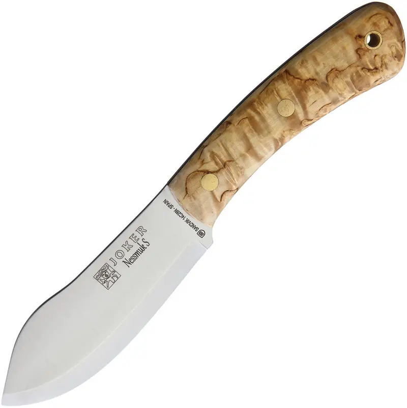 Joker Nessmuk S Fixed Blade – Curly Birch Handle, Bi-Layered Cv Steel, Model Cl132 1