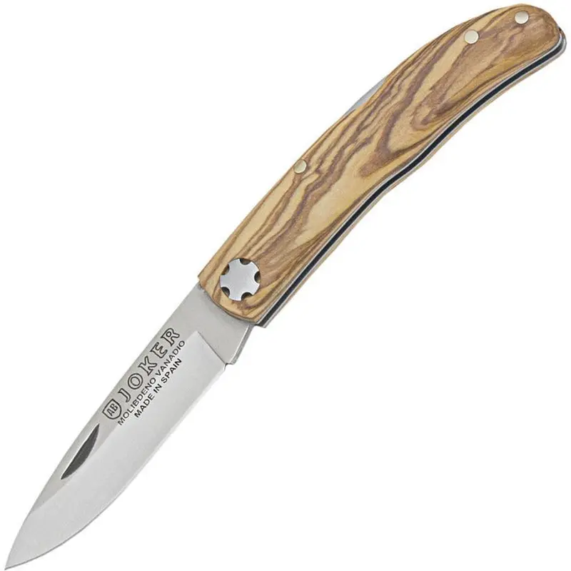 Joker No-111Usa Lockback Pocket Knife With Elegant Olive Wood Handle 1