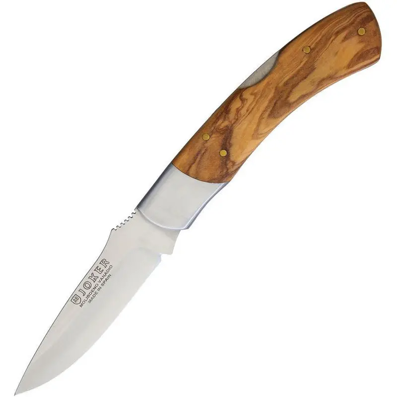 Joker No46Usa Lockback Pocket Knife With Premium Olive Wood Grip 1