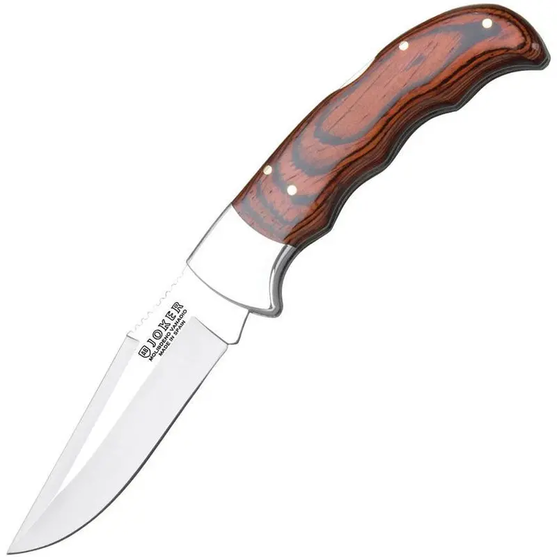 Joker Nr17Usa Lockback Knife With Natural Wood Handle 1