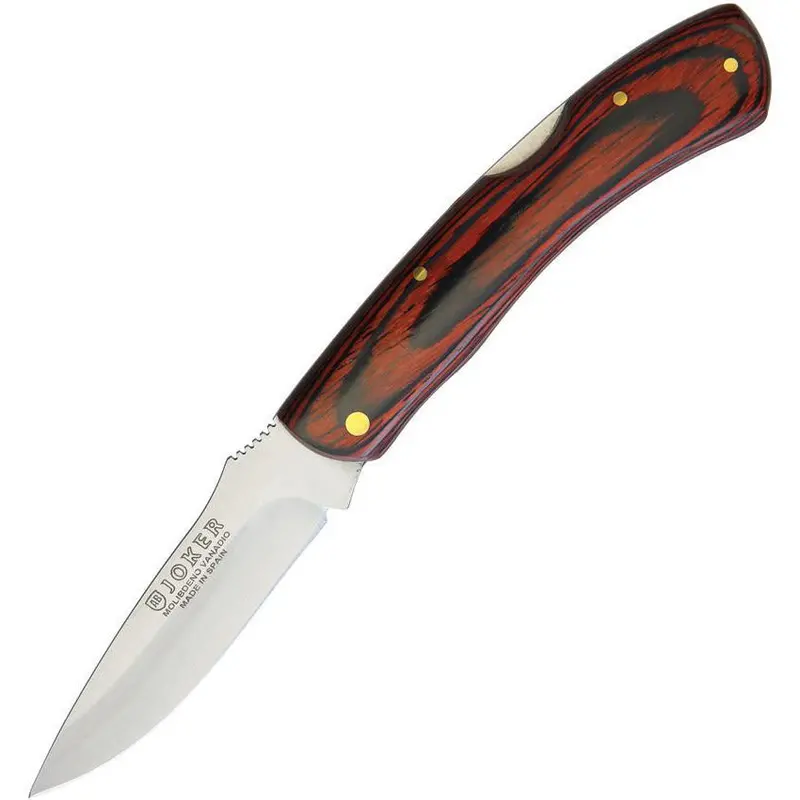 Joker Nr49Usa Lockback Pocket Knife With Solid Wood Handle 1