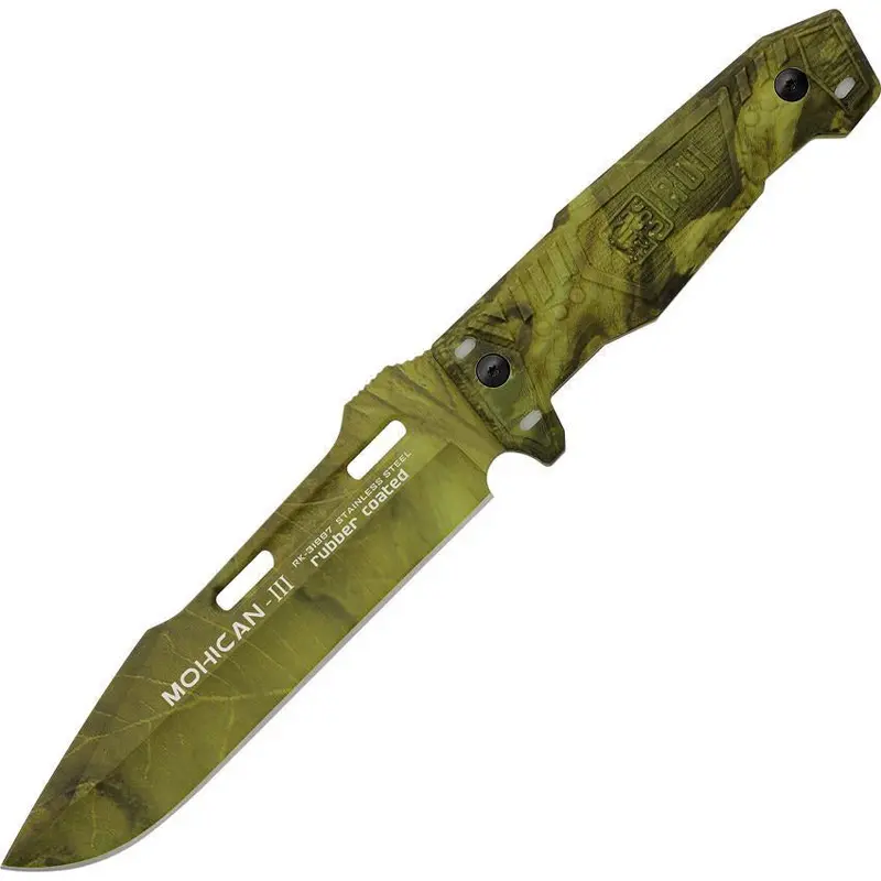 K25 Mohican Iii Fixed Blade – Camo-Coated Tactical Knife With Sheath (31997) 1