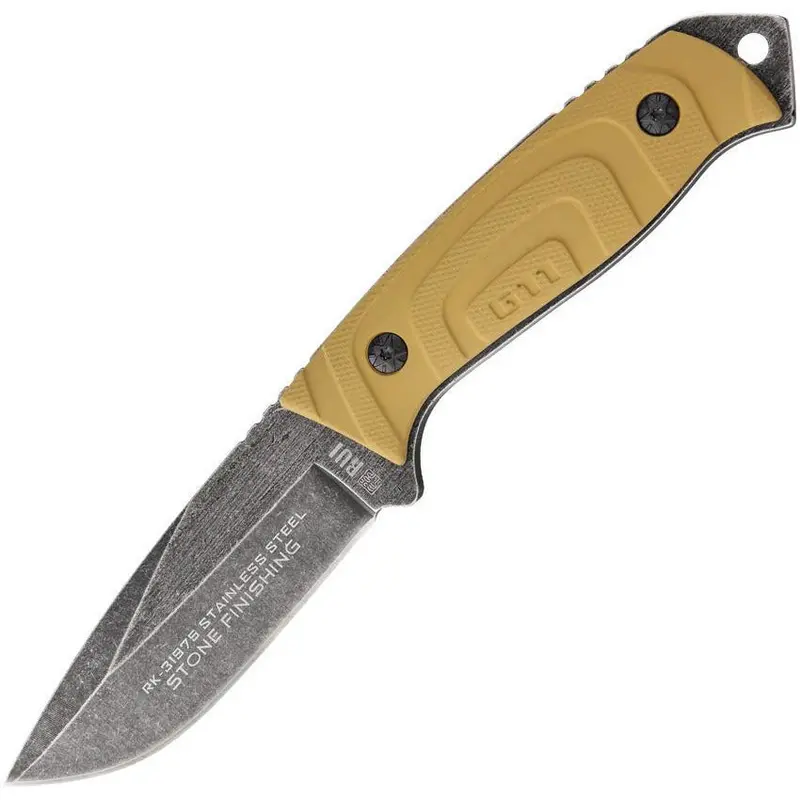 K25 Stonewash Fixed Blade Knife – Full-Tang Tactical Edc Blade 1