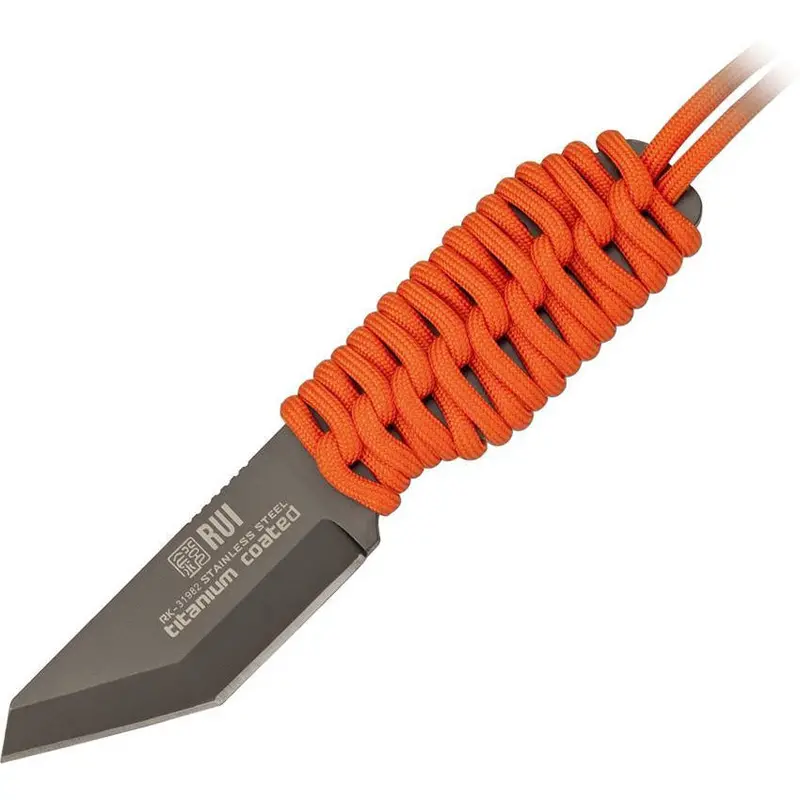 K25 Tactical Fixed Blade – Vibrant Orange Handle For High Visibility (31982) 1