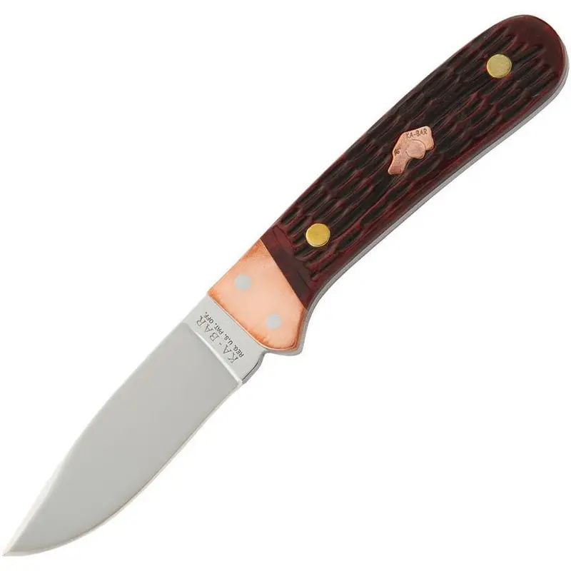 Ka-Bar Coppersmith Trailing-Point Chef & Camp Knife – Copper-Handle Edition (2-6576Cu-1) 1