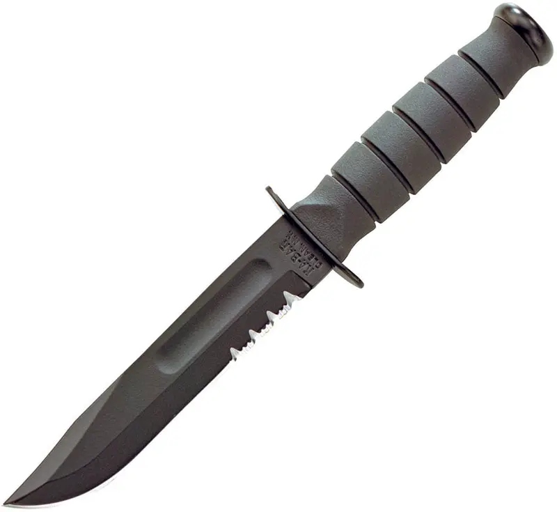 Ka-Bar Short Serrated Kydex Sheath Knife – 1259 Compact Edc 1