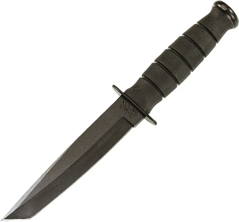 Ka-Bar Short Tanto Knife With Genuine Leather Sheath – Model 1254 1