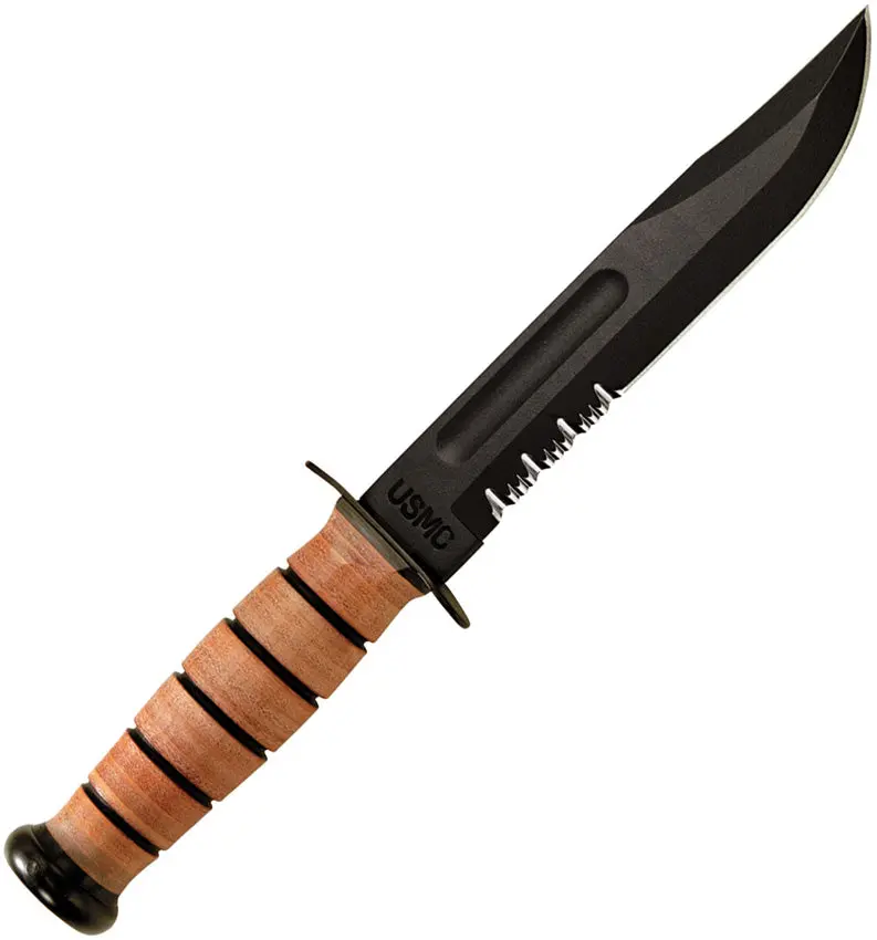 Ka-Bar Usmc Serrated Combat Knife – High-Carbon Steel, Model 617717212185 1