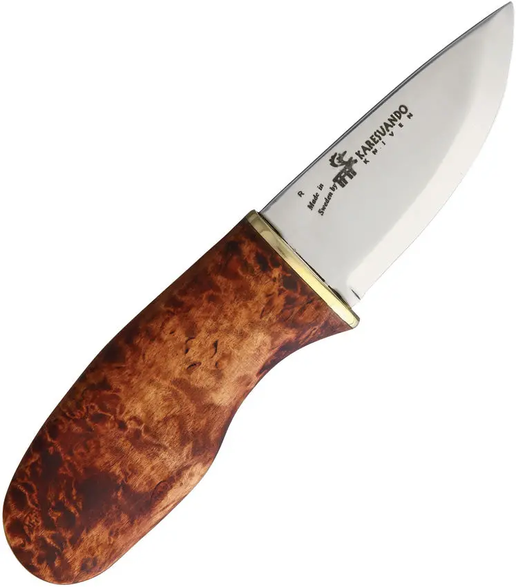 Karesuando Ergo Left-Handed Bushcraft Knife – Black Handle (Model 4056B) 1