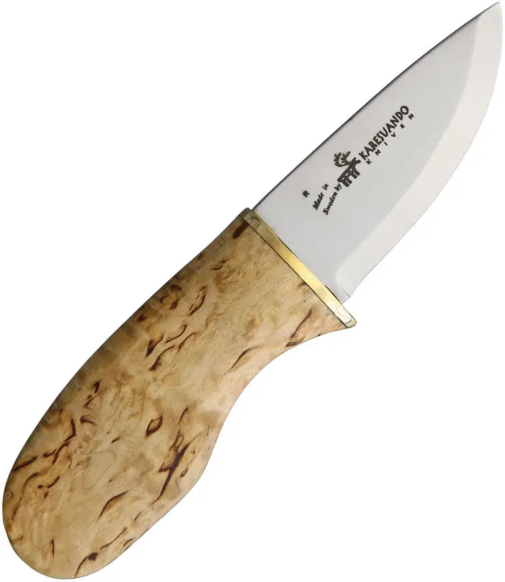 Karesuando Ergo Left-Handed Bushcraft Knife – Natural Handle (Model 4056N) 1