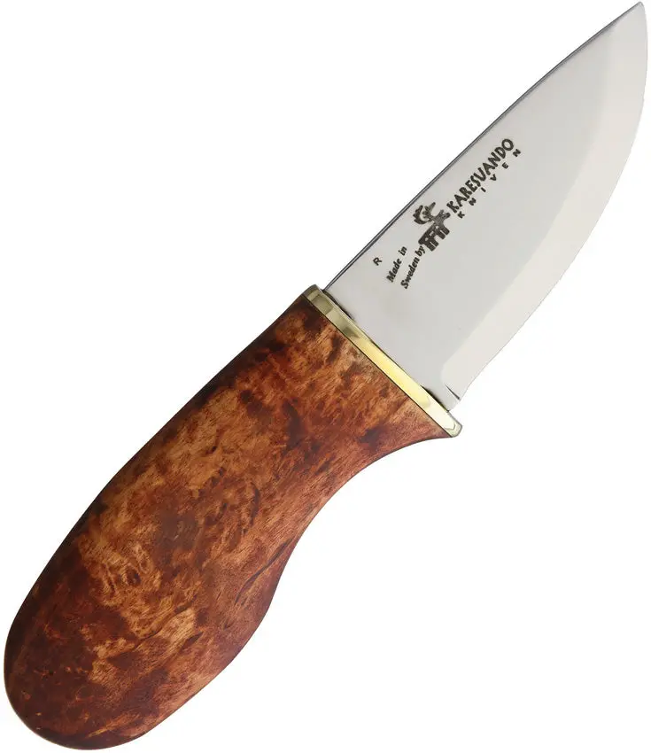 Karesuando Ergo Right-Handed Bushcraft Knife – Black Handle (Model 4056B) 1