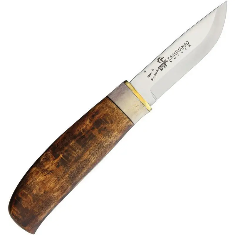 Karesuando Johtalit Hiker’S Knife – Brown Birch Handle (4021B) 1