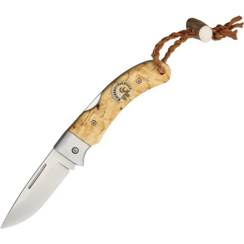 Karesuando Nallo Folding Knife – Natural Wood Handle (3616) 1
