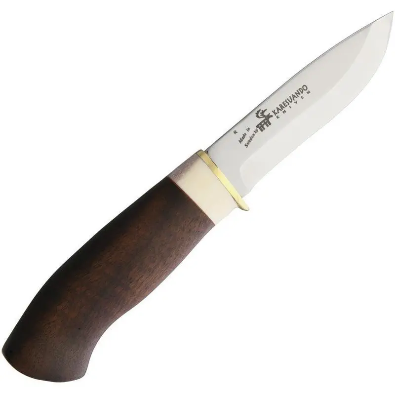 Karesuando Walnut-Handled Survival Knife – Full-Tang Blade (3586) 1