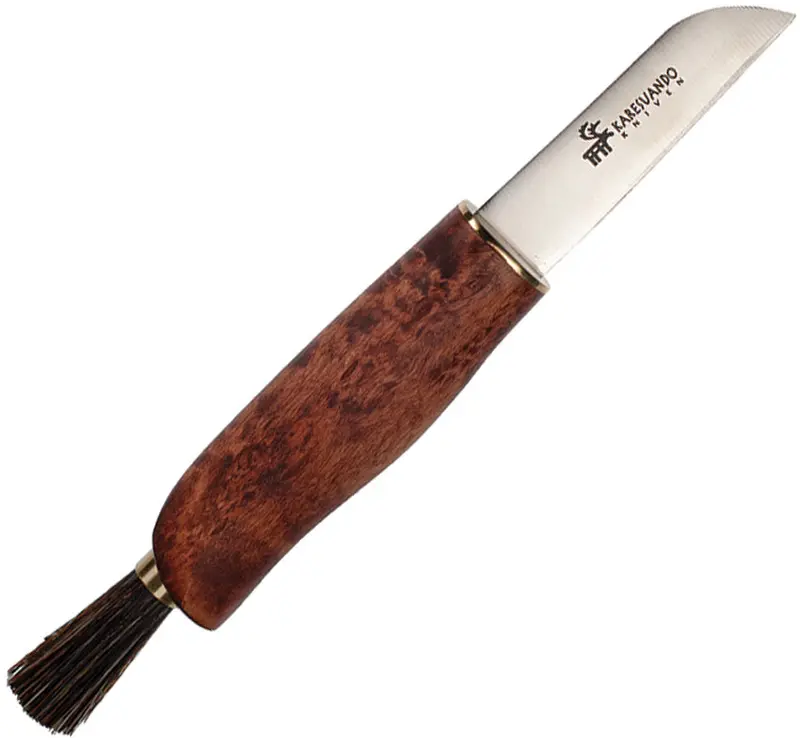 Karesuando Zwampe Mushroom Foraging Knife – Brown Handle, Model 3701-20 1