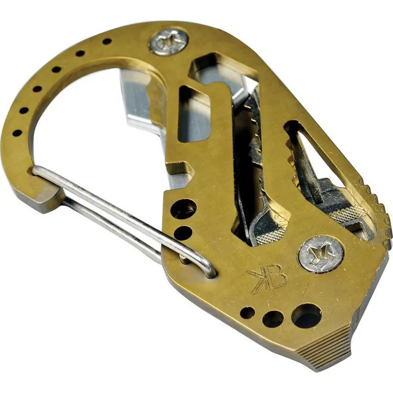 Keybiner Titanium Bronze Key Ring – Anodized Titanium Anno Key Connector 1