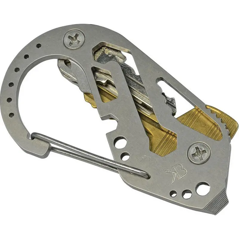 Keybiner Titanium Tumbled Finish Keychain Ring 1