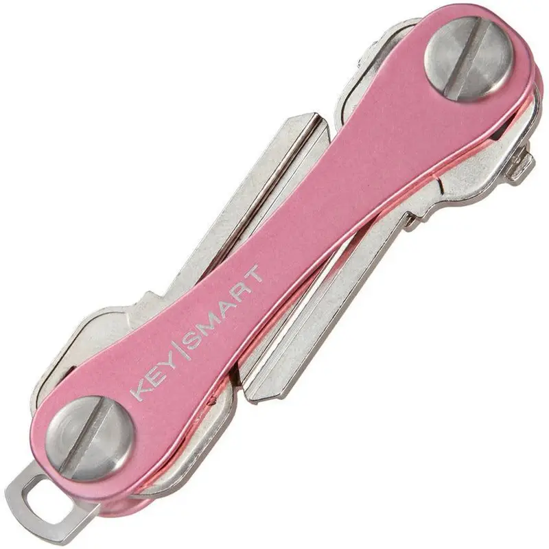 Keysmart 2 Compact Key Organizer In Pink 1
