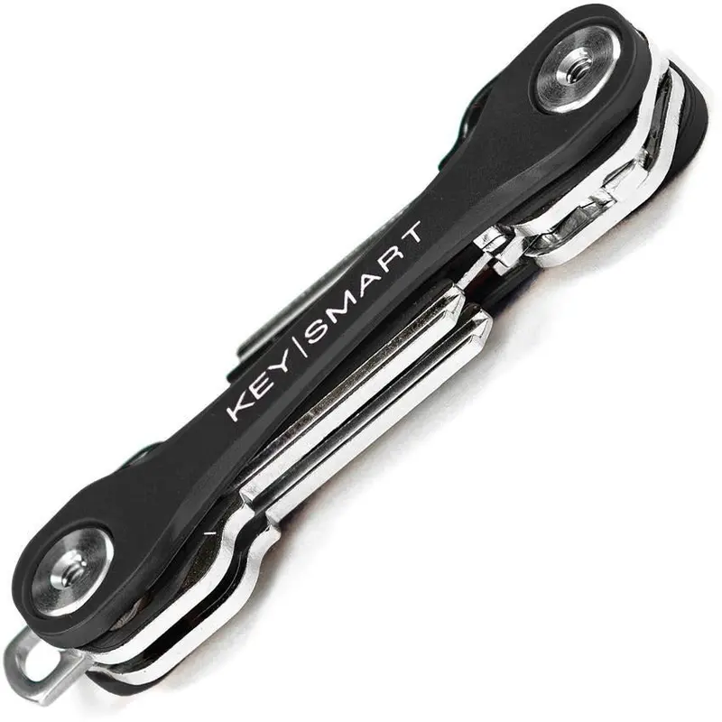 Keysmart Flex Key Organizer – Compact, Adjustable Black Holder 1