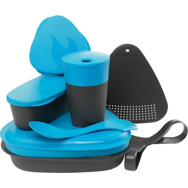 Light My Fire Mealkit In Cyan – Color-Coded Collapsible Cooking Set 1